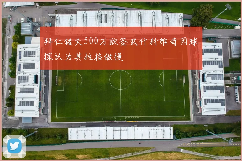 拜仁错失500万欧签武什科维奇因球探认为其性格傲慢